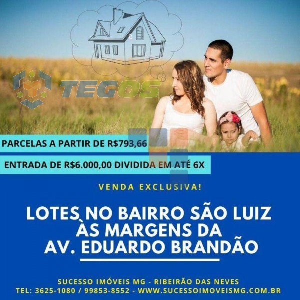 Terreno à venda, 424 m² com entrada de R$6.000,00 e parcelas a partir de R$ 939,44 - São Luiz - Ribeirão das Neves/MG Foto 8