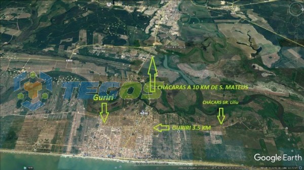 Chácara à venda, local Murado com portão eletrônico, próximo ao Rio Cricaré, 3.5km de Guriri Foto 1