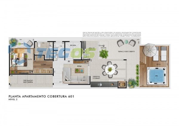 APARTAMENTO COBERTURA 4 QUARTOS SENDO 2 SUÍTE Foto 3