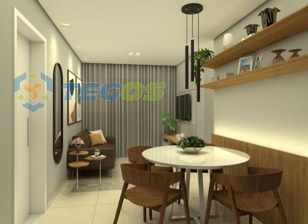 Apartamento no ED Themis em Contagem com +- 53m2, 02 quartos, elevador, piso laminado nos quartos e sala e 01 vaga demarcada sob pilotis. Foto 7