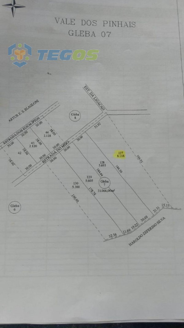 Lote localizado em Vale Dos Pinhais. 0 quartos, 0 banheiros e 0 vagas. Foto 11